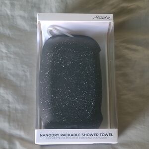 Nanodry Packable Shower Towel - Black